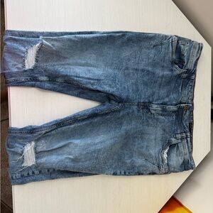 Men's Blue Distressed Jeans